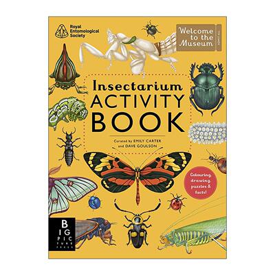 英文原版 Insectarium Activity Book 欢迎来到博物馆系列 昆虫馆活动书 英文版 进口英语原版书籍