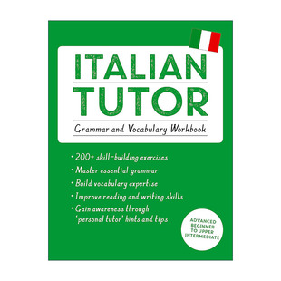 原版 Teach Yourself Italian Tutor Grammar and Vocabulary Workbook 自学意大利语 语法和词汇练习 进口原版书籍