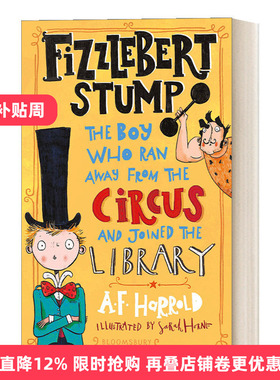 Fizzlebert Stump 费兹伯特•斯顿普1：从马戏团跑到图书馆的男孩 青少年冒险小说进口原版英文书籍