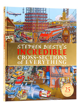DK不可思议的大剖面 万物 Stephen Biesty's Incredible Cross-Sections of Everything 英文原版 25周年版 精装 英文版英语书籍