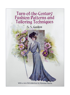英文原版 Turn-of-the-Century Fashion Patterns 服装设计剪裁纸样制版经典版型 英文版 进口英语原版书籍