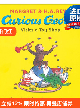 英文原版 Curious George Visits a Toy Shop 好奇猴乔治去玩具店 儿童趣味图画故事绘本 英文版 进口英语原版书籍