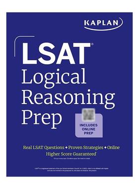 英文原版 Logical Reasoning Prep 2025 卡普兰 LSAT逻辑推理 英文版 进口英语原版书籍