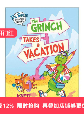 英文原版 Dr.Seuss Graphic Novel The Grinch Takes a Vacation 苏斯博士漫画绘本系列 圣诞怪杰在度假 英文版进口英语原版书籍
