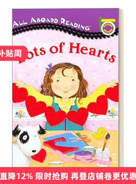 英文原版 Lots of Hearts 汪培珽一阶 All Aboard Reading系列 英文版 进口英语原版书籍