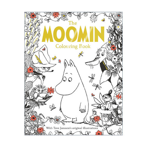 英文原版 The Moomin Colouring Book 姆明涂色书 儿童益智游戏活动书 英文版 进口英语原版书籍