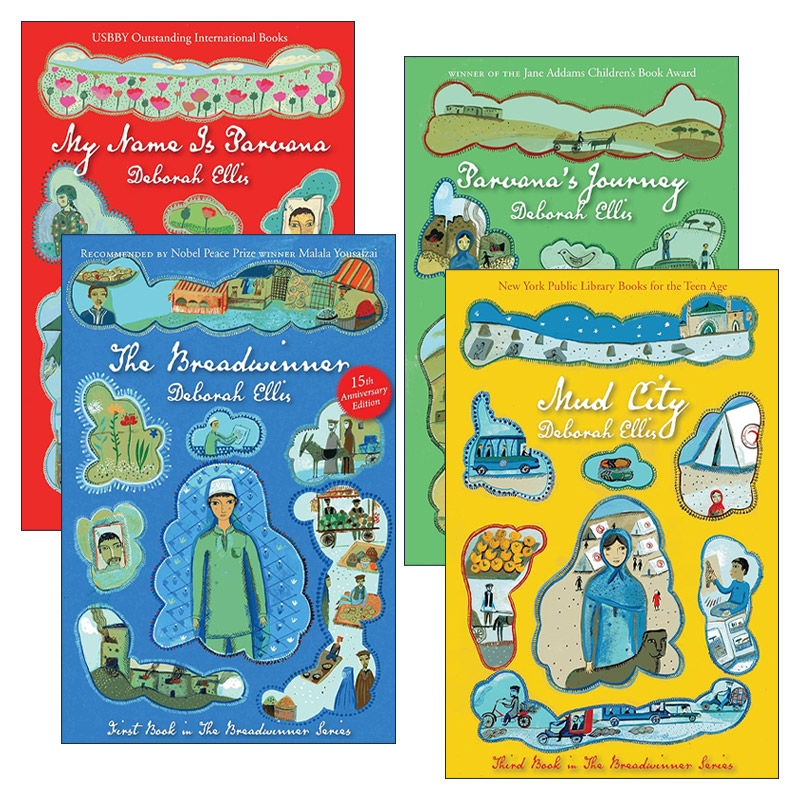 英文原版 Breadwinner Series 养家之人系列1-4册 帕瓦娜的守候作者Deborah Ellis 英文版 进口英语原版书籍