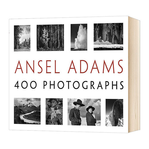 安塞尔亚当斯  Ansel Adams 摄影艺术画册 英文原版 400 Photographs 400幅黑白作品照片 英文版进口原版英语摄影艺术书籍