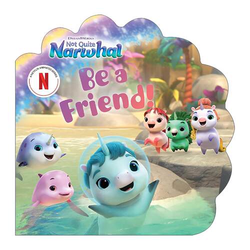 英文原版 Be a Friend 交个朋友 不完全是独角鲸系列 异形纸板书 梦工厂 英文版 进口英语原版书籍