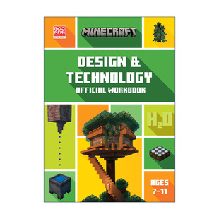 英文原版 Minecraft Education STEM Design and Technology Official Workbook 我的世界英国小学设计与技术练习册7-11岁
