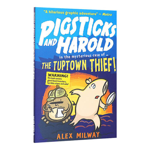 英文原版 Pigsticks and Harold the Tuptown Thief 小猪呼噜噜冒险 成为小镇神探 英文版