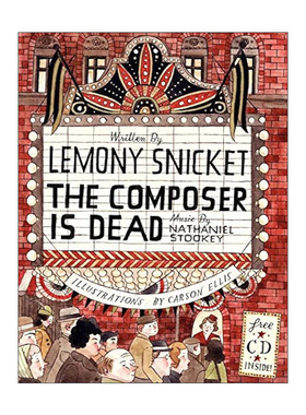 英文原版 The Composer Is Dead 作曲家离开了 精品绘本 侦探故事 音乐 独立阅读入门 英文版 进口英语原版书籍