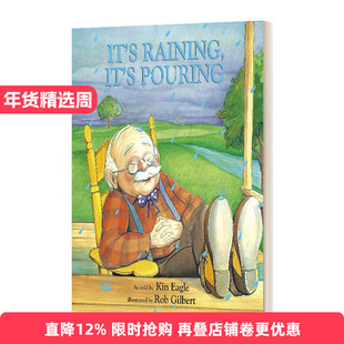 英文原版 It's Raining It's Pouring 下雨了 倾盆大雨 伊扎·特拉帕尼的加长儿歌 英文版 进口英语原版书籍