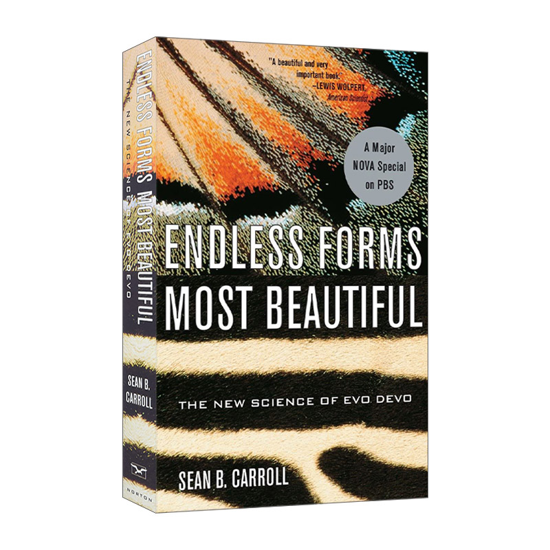 英文原版 Endless Forms Most Beautiful无尽之形最美 进化发育生物学的新科学 生物体的形状是如何由基因产生的 进口英语原版书籍