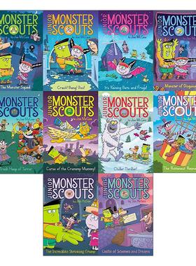 英文原版 The Junior Monster Scouts Tiny-But-Terrifying Collected Set 少年怪物童子军10册盒装 英文版 进口英语原版书籍