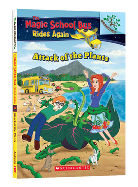 英文原版 The Magic School Bus Rides Again #5 The Attack Of The Plants 神奇校车再出发5 学乐大树系列  7-12岁儿童桥梁章节书