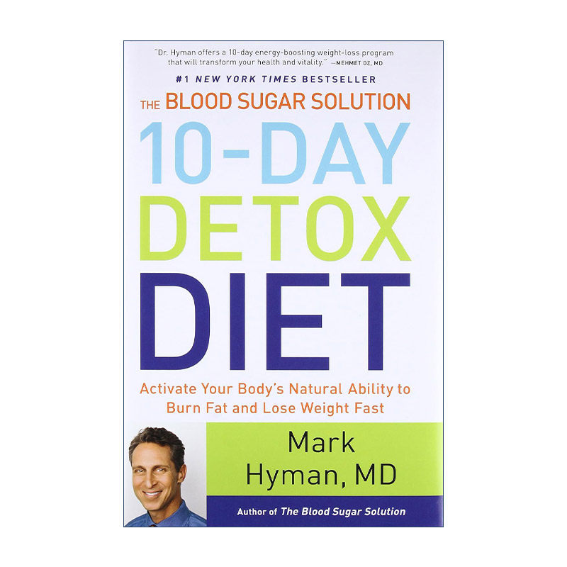 英文原版 The Blood Sugar Solution 10-Day Detox Diet 平衡血糖10天排毒饮食 精装 马克?海曼 英文版 进口英语原版书籍