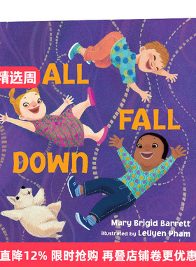 英文原版 All Fall Down 所有的都掉下来了 2-5岁儿童启蒙童谣绘本 Mary Brigid Barrett 纸板书 英文版 进口英语原版书籍
