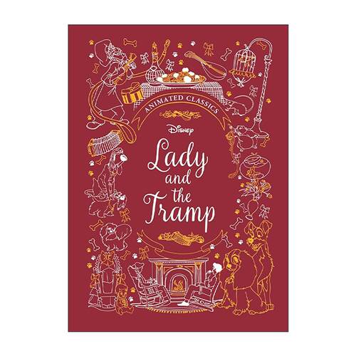 英文原版 Lady and the Tramp 小姐与流浪汉 儿童经典动画电影小说 迪士尼布面典藏精装 英文版 进口英语原版书籍