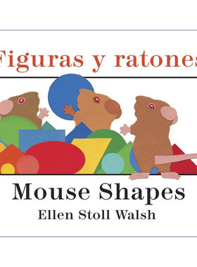 Mouse Shapes/Figuras y ratones 老鼠形状  英语西班牙语 双语纸板书进口原版英文书籍