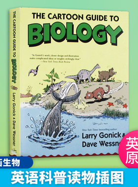 漫画生物 The Cartoon Guide to Biology 英文原版书 英语科普读物 插图版 进口英语书籍 Larry Gonick