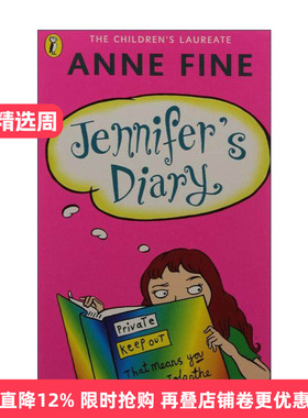 英文原版 Jennifer's Diary 詹妮弗的日记 安妮?范恩经典儿童小说 英文版 进口英语原版书籍