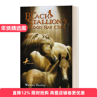 英文原版 The Black Stallion's Blood Bay Colt 黑神驹系列 黑神驹的血湾小马 Walter Farley 小说 英文版 进口书籍