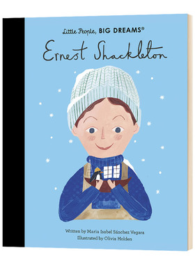 小男孩大梦想 欧内斯特沙克尔顿 精装大开Ernest Shackleton 英文原版绘本 本 名人传记 英文版进口英语书籍