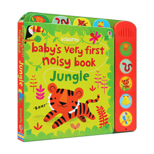 Very book Usborne 英文版 书籍 英文原版 丛林动物 First Baby 宝宝 Jungle noisy 进口英语原版 首本发声书