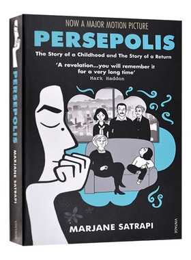 我在伊朗长大 英文原版漫画 Persepolis 黑白漫画传记电影原著 波斯波利斯 玛赞莎塔碧 英文版进口英语书籍 Marjane Satrapi