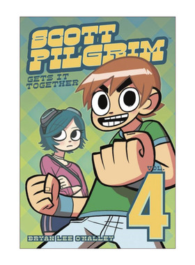 英文原版 Scott Pilgrim Vol.4 Scott Pilgrim Gets It Together 歪小子斯科特卷四 布莱恩漫画 英文版 进口英语原版书籍