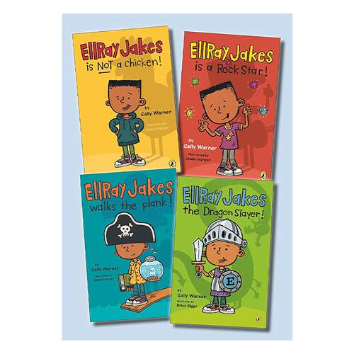 英文原版 Ellray Jakes 4C Box Set 埃雷·杰克系列 1-4册盒装套装 儿童社交友谊章节桥梁故事书 英文版 进口英语原版书籍