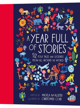 故事满载的一年 英文儿童绘本 A Year Full of Stories 52个暖心故事 幼儿英语启蒙读物故事书 进口英语原版书 Angela McAllister
