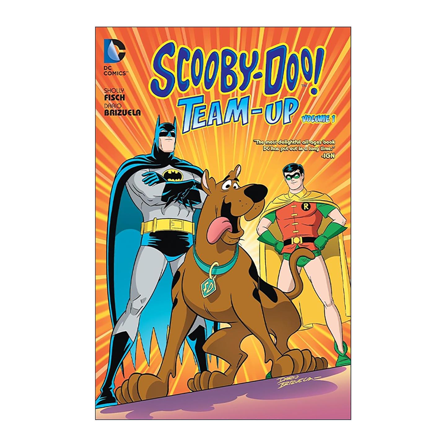 英文原版 Scooby-Doo Team-Up Vol.1 史酷比狗战队 卷一 儿童DC漫画 Sholly Fisch 英文版 进口英语原版书籍