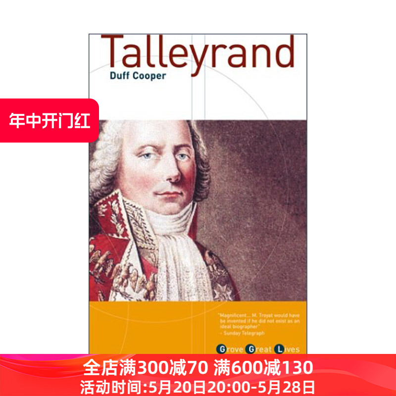 Talleyrand塔列朗传记法国资产阶级革命时期政治家 Duff Cooper进口原版英文书籍