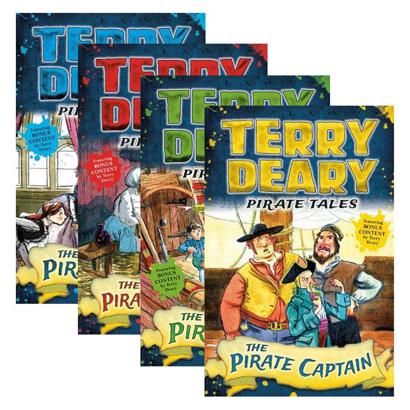 Terry Deary's Historical Talesy Pirate Tales 海盗传说4册进口原版英文书籍