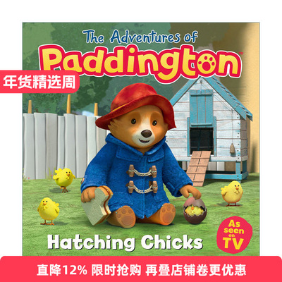英文原版绘本 The Adventures Of Paddington Hatching Chicks 帕丁顿熊历险记绘本 小鸡孵化 动画版 英文版 进口英语原版书籍