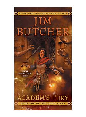 英文原版 Academ's Fury Codex Alera 02 阿莱拉法典系列2 学院之怒 奇幻小说 巫师神探作者Jim Butcher 英文版 进口英语原版书籍