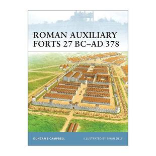 世界防御要塞系列 BC–AD Roman 英文原版 书籍 Forts 378 进口英语原版 英文版 罗马辅助堡垒 Auxiliary