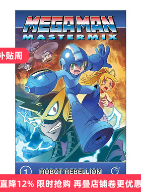 英文原版 Mega Man Mastermix Volume 1 洛克人漫画合集卷一 全彩 日笠淳 英文版 进口英语原版书籍