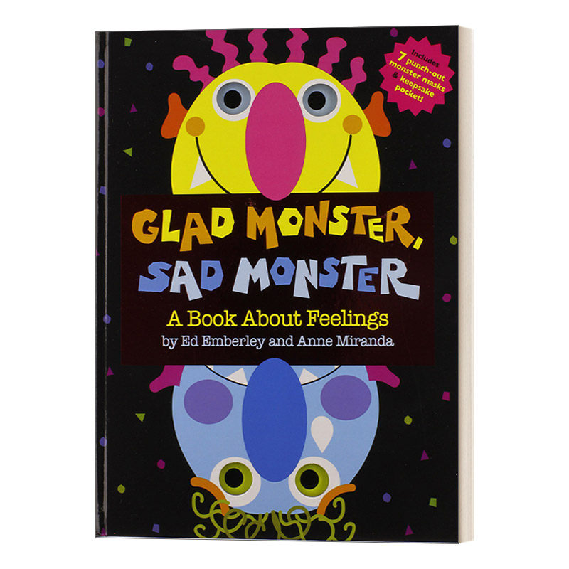 Glad Monster, Sad Monster 情绪小怪兽 精装洞洞书进口原版英文书籍