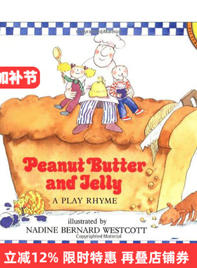 英文原版 Peanut Butter and Jelly 花生酱与果冻 儿童大小形状启蒙认知绘本 押韵童谣 Nadine Bernard Westcott 进口英语原版书籍