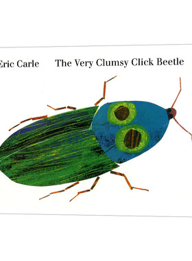 英文原版 The Very Clumsy Click Beetle 笨笨的叩头虫 精装绘本 发音书 艾瑞卡尔 Eric Carle 英文版 进口英语原版书籍