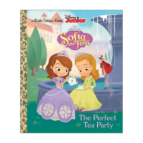 英文原版 The Perfect Tea Party Disney Junior Sofia the First Little Golden Book 美好茶话会 迪士尼小公主苏菲亚系列 兰登