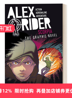 英文原版 Scorpia An Alex Rider Graphic Novel 毒蝎党 少年007系列5 儿童动作冒险漫画小说 Anthony Horowitz 英文版 进口书籍
