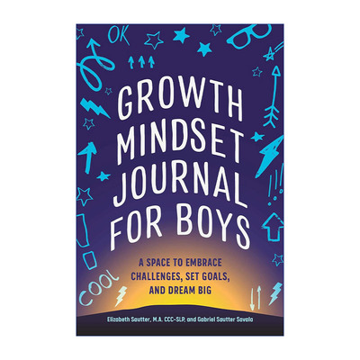 Growth Mindset Journal for Boys 男孩成长型思维日志进口原版英文书籍