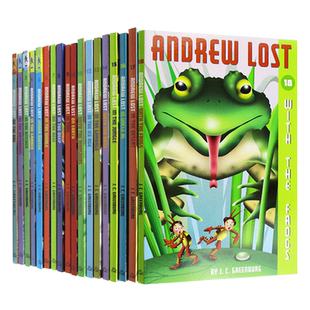 英文原版 Andrew Lost 18册 安德鲁不见了系列章节书18册 自然科学科普小百科 美国小学推荐课外英语读物 原版书籍