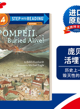 英文原版 Step Into Reading 4 - Pompeii Buried Alive 庞贝 活埋了 英文版 进口英语原版书籍