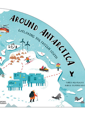英文原版 Around Antarctica 南极洲探险 儿童自然百科知识绘本 精装 英文版 进口英语原版书籍