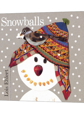 Snowballs 雪球 color zoo同作者Lois Ehlert 圣诞节纸板书绘本进口原版英文书籍